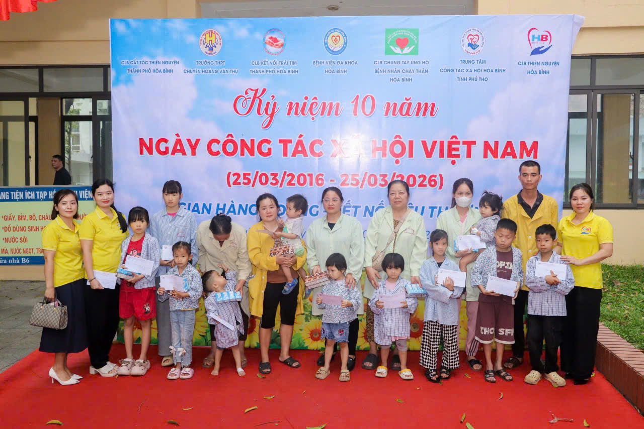  Tổng kết hoạt động thiện nguyện tại Bệnh viện Đa khoa Hòa Bình (Từ ngày 01/03/2026 đến ngày 31/03/2026)